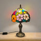 8 Inch Flower Design Tiffany Style Table Lamp
