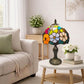 8 Inch Flower Design Tiffany Style Table Lamp