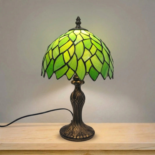 8 Inch Green Tiffany Style Table Lamp