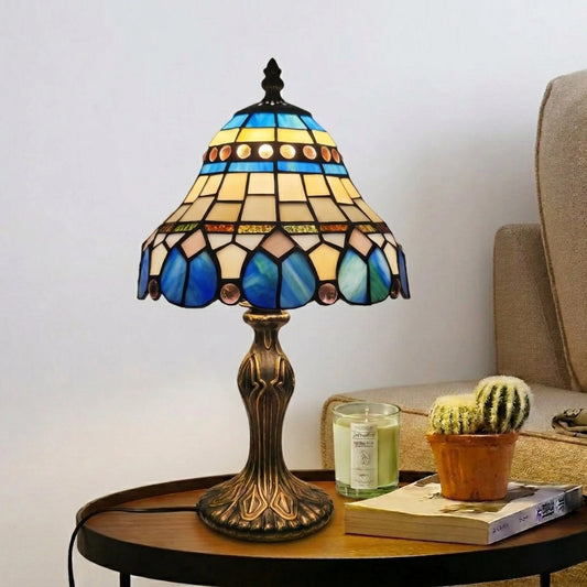 Multicolor 8 Inch Tiffany Style Table Lamp