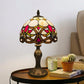 8 Inch Stained Glass Tiffany Style Table Lamp