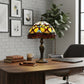 10 Inch Tiffany Style Handmade Stained Glass Table Lamp Multicolor