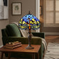 Tiffany Table Lamp Dragonfly Style Handmade 10 inch Stained Glass Multicolor UK