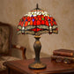 10 Inch Dragonfly Design Tiffany Style Table Lamp Hand Crafted Multicolor Stained Glass shade