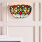 Multicolor Wall Lamp Tiffany Style Light Stained Glass Handcrafted Uplighter Lamp