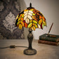 10 Inch Tiffany Style Leave design Stained Glass Table Lamp