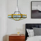 Tiffany style Yellow Hexagon Design Pendant Lamp 12 inch Stained Glass Shade
