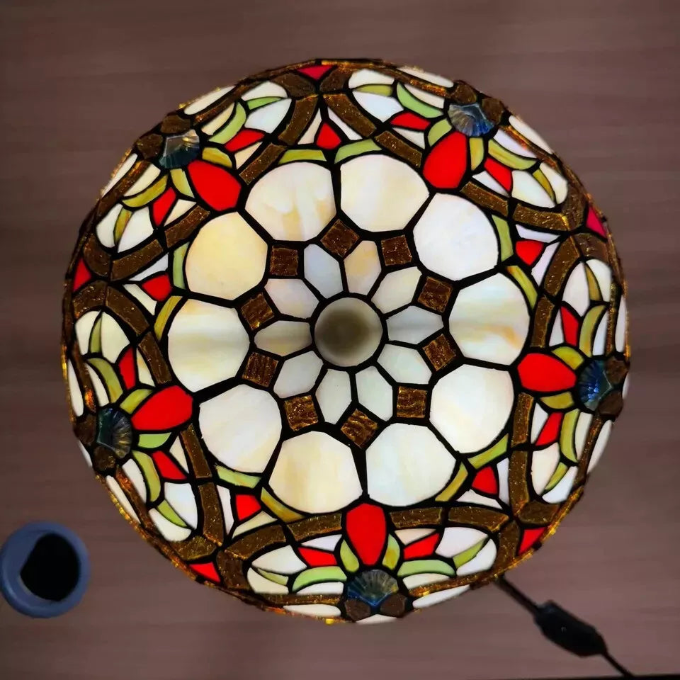 12 inch Shade Multicolor Tiffany Style Pendant Lamp Stained Glass
