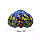 10 Inch Multicolor Handmade  Tiffany Style Stained Glass Lamp Shade for Table/Pendant/Ceiling