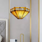 Tiffany Style Wall Lamp Handcrafted Stained Glass Uplighter Night Lamp