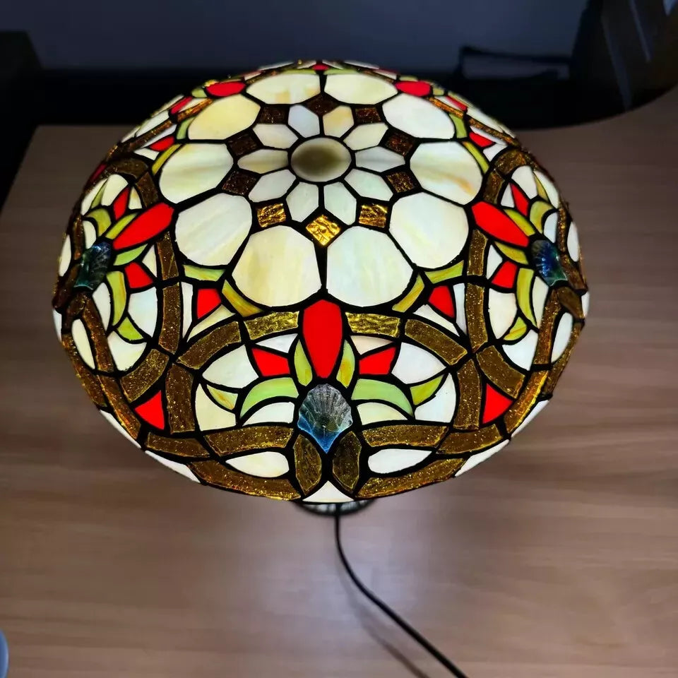 12 inch Shade Multicolor Tiffany Style Pendant Lamp Stained Glass