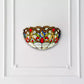 Multicolor Wall Lamp Tiffany Style Light Stained Glass Handcrafted Uplighter Lamp