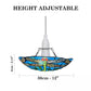 12 inch Multicolor Tiffany Pendant Lamp Dragonfly Shade Stained Glass