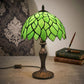 Green Tiffany Style Stained Glass 10 Inch Table Lamp
