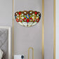 Multicolor Wall Lamp Tiffany Style Light Stained Glass Handcrafted Uplighter Lamp